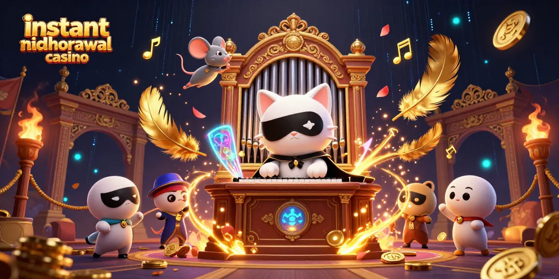 Experience the thrill of an instant withdrawal casino with a magical 3D scene featuring unique characters.