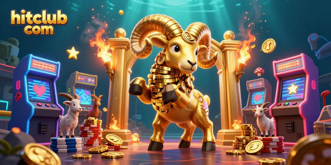 Engage in thrilling gameplay at hitclub com with colorful casino elements and golden symbols.