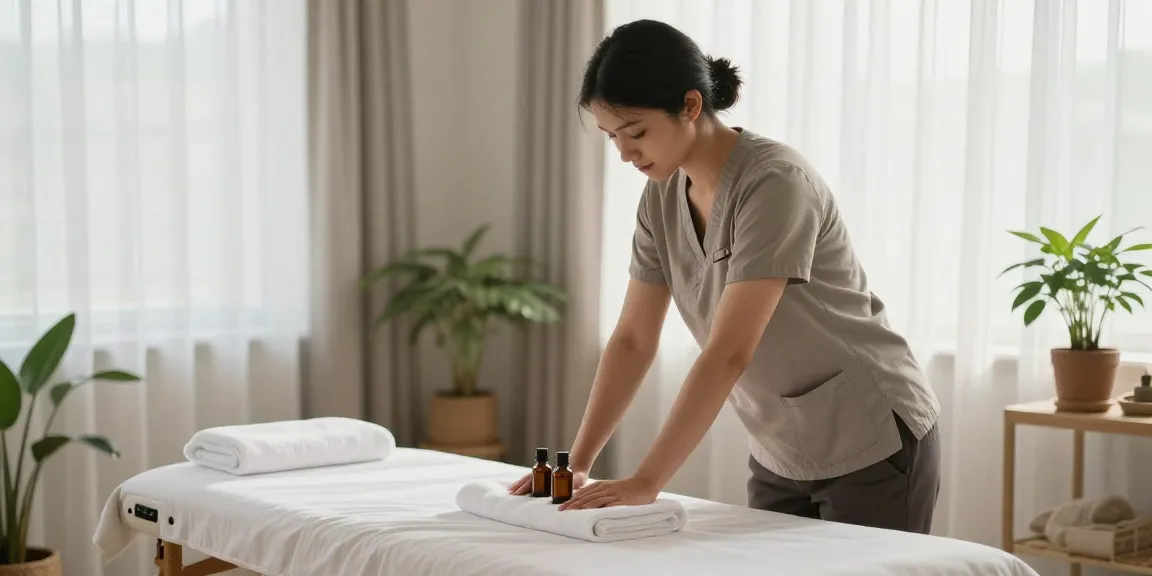 Experience relaxation with 구리출장마사지 in a calming home setting with a professional massage therapist.