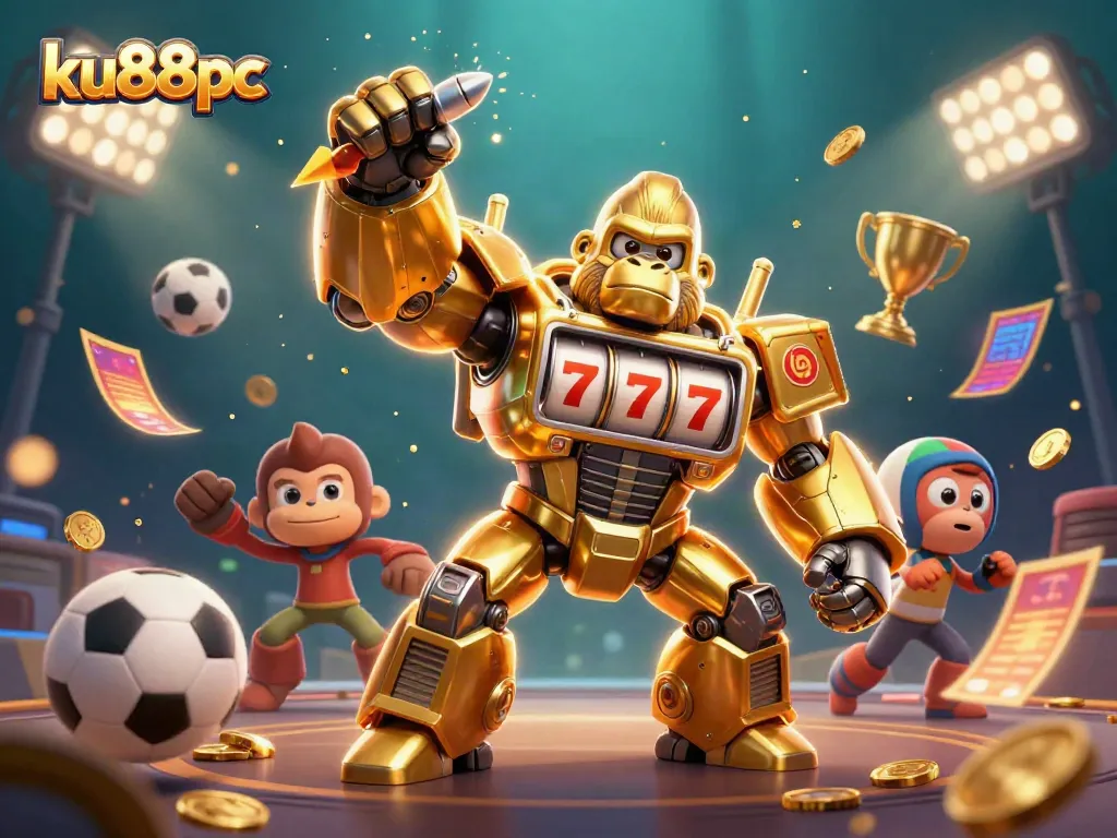 Engage with ku88pc in an action-packed casino atmosphere showcasing dynamic sports and joyous winnings.