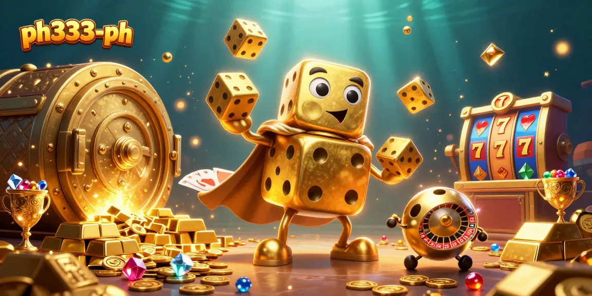 Play at ph333-ph and win big with thrilling slots, as featured in this vibrant illustration.