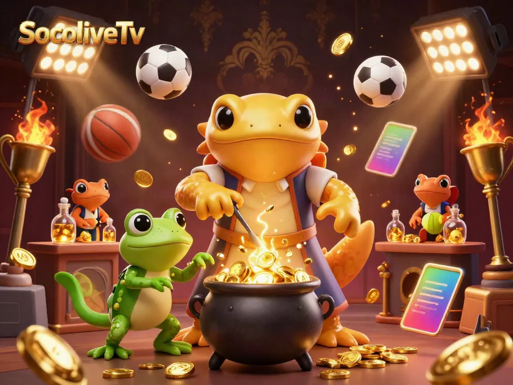 Engage with SocoliveTv's dynamic football scene featuring gold alchemy and thrilling gameplay elements.