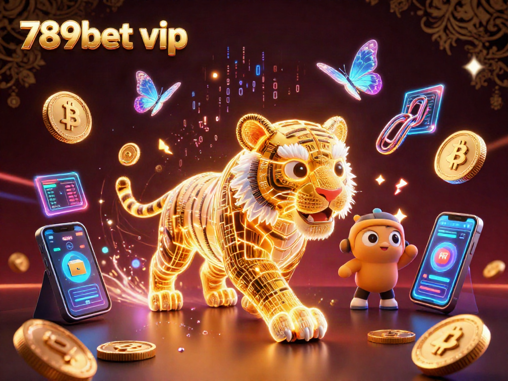 Experience the thrill of 789bet vip with a vibrant digital casino scene featuring a golden tiger.