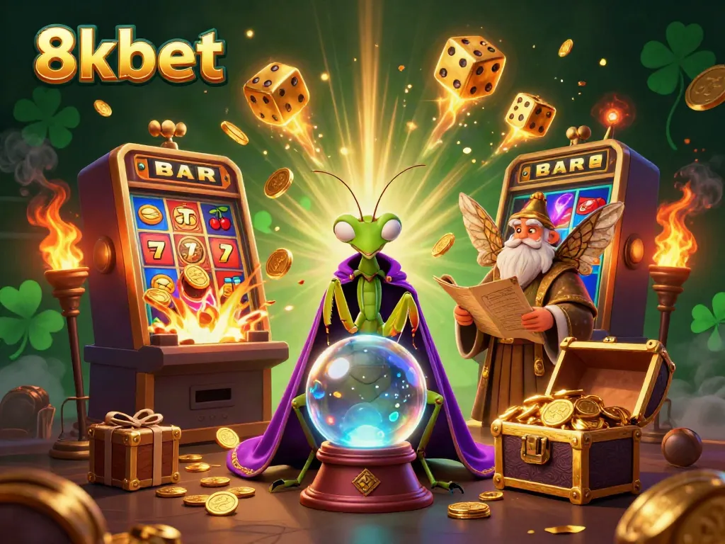 Experience the magic of 8xbet with vibrant colors and dynamic casino elements.