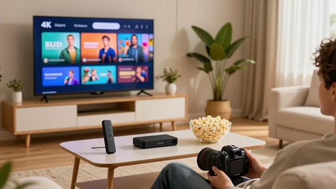 Enjoy seamless IPTV streaming in 4K from the comfort of your living room.