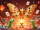 Experience excitement with no deposit bonus casino offers, featuring vibrant casino elements and a majestic moth.